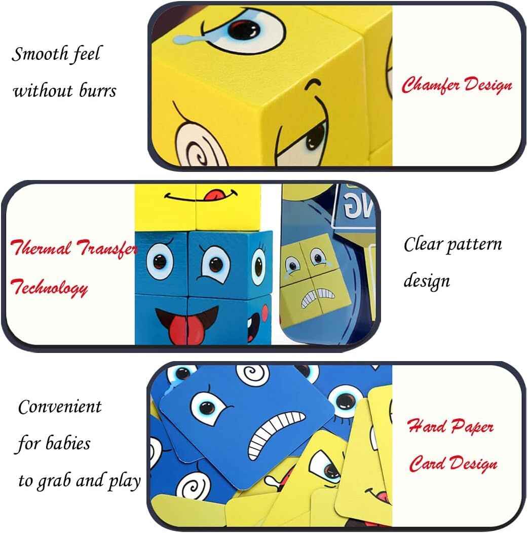 Emoji Cube Face Change Rubik Cube for children