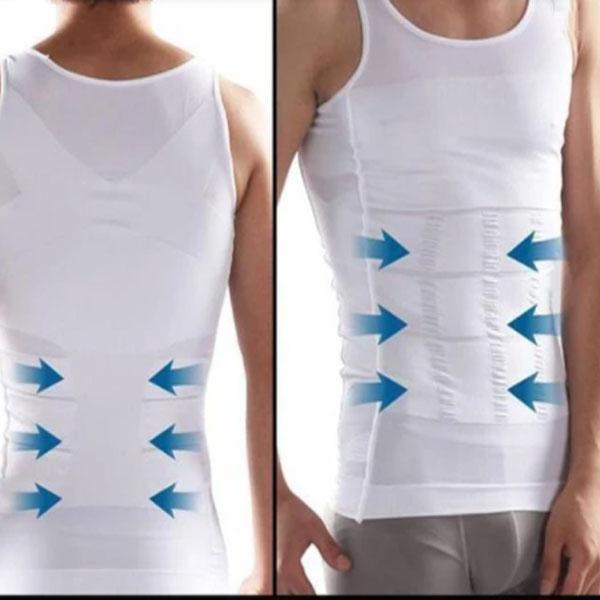Fitolym white Slimming Tummy Tucker Slim & Lift Body Shaper Vest Belly Fat  Love Handle Vest for Men&oWomen